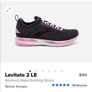 Women’s 6.5 Brooks Running Shoes Levitate 2 LE